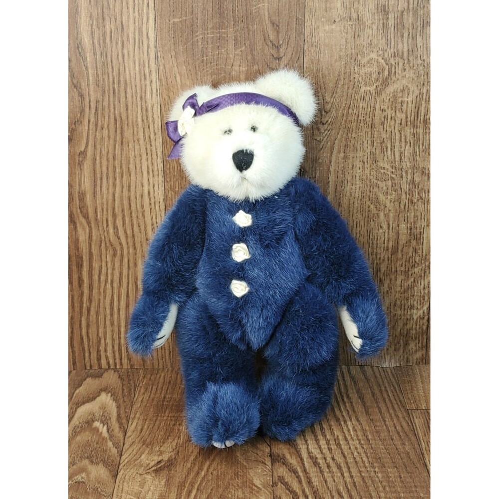 Boyds Bears Guinella Blue and Ivory Bear 12" Plush The Archive Collection